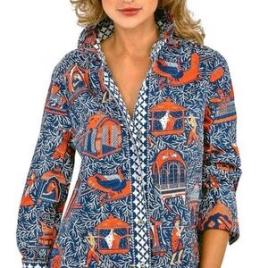 Gretchen Scott "Boyfriend" Shirt - Palanquin Party - Size XL - New without tags